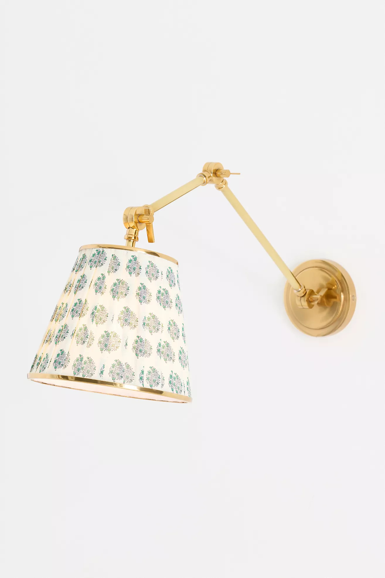 Lee Ruched Printed Articulating Task Sconce | Anthropologie (US)