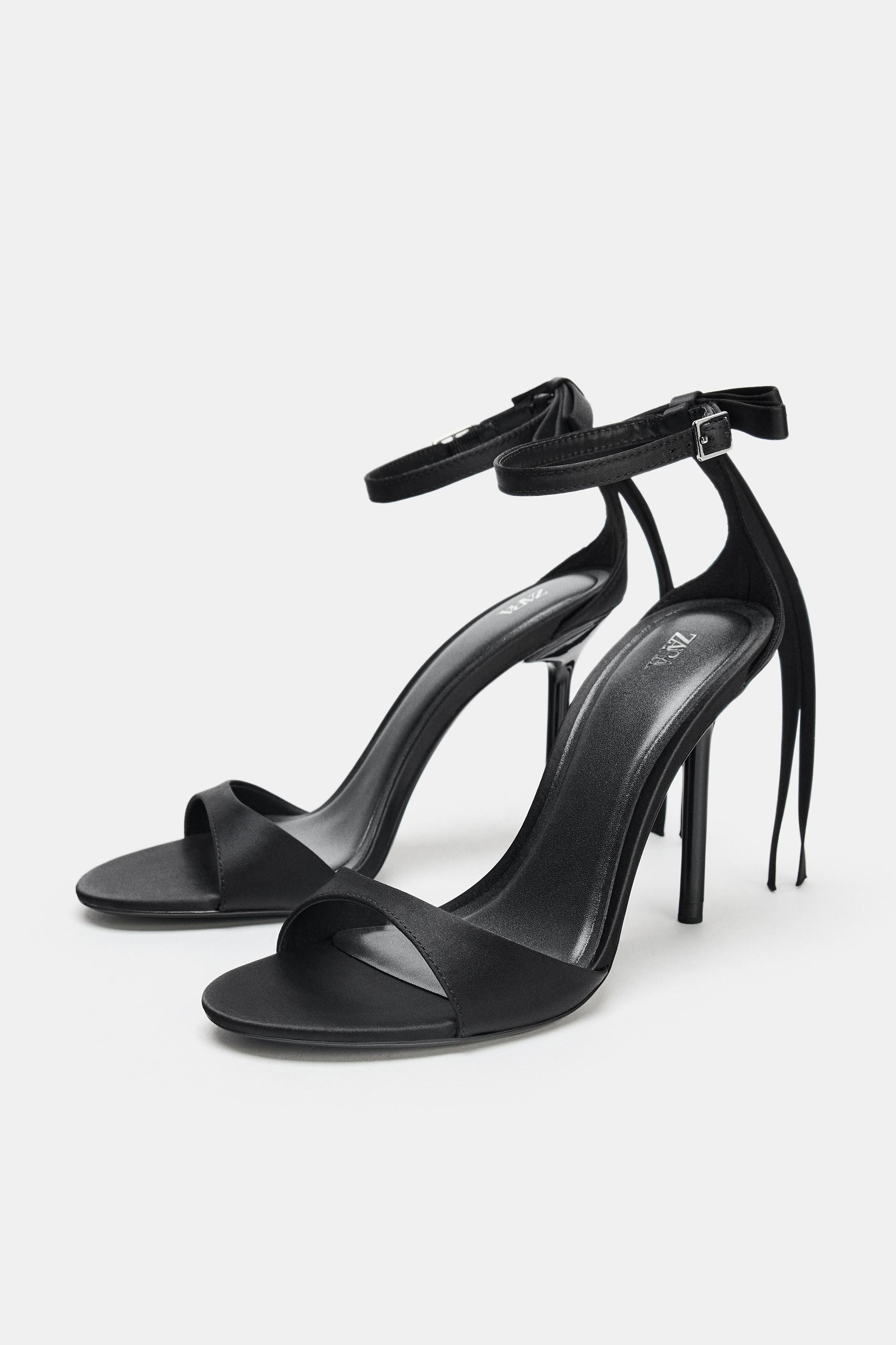 BOW ANKLE STRAP SANDALS | Zara US