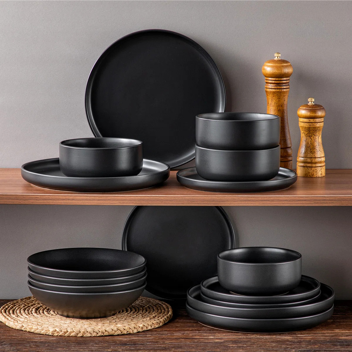 Playa 16 Piece Stoneware Dinnerware Set - Service for 4 (Set of 16) | Wayfair North America