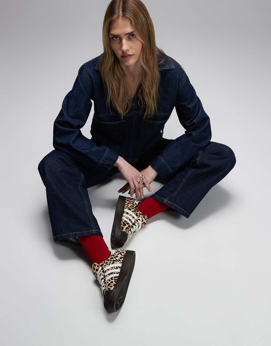 adidas Originals Superstar II sneakers in leopard print-Multi | ASOS (Global)