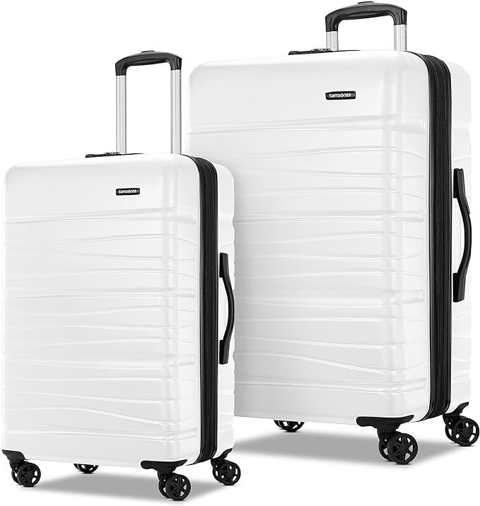 Samsonite Evolve SE Hardside Expandable Luggage with Spinners | Snow White | 2PC SET (Carry-on/La... | Amazon (US)