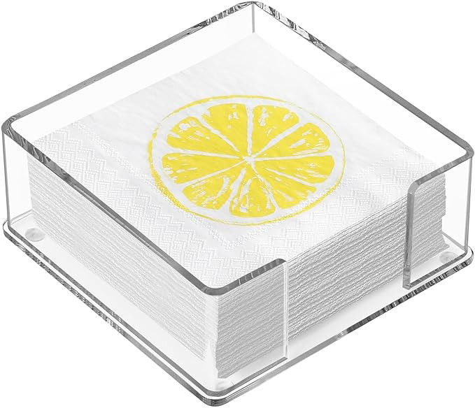 MaxGear Acrylic Cocktail Napkin Holder for Table, Clear Napkins Holder, Beverage Napkin Holders M... | Amazon (US)