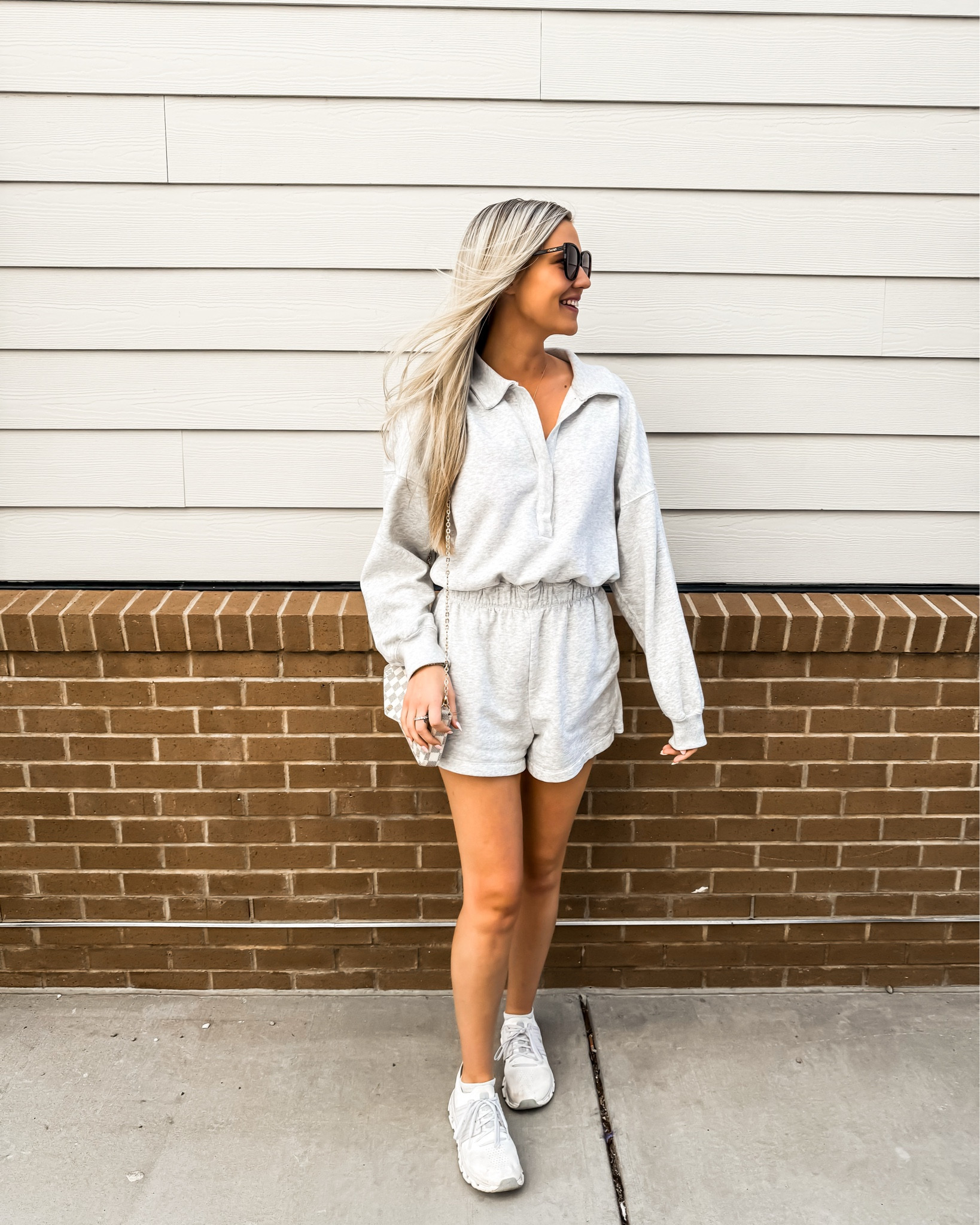 Fleece-lined romper 🤍
Jewlery discount code: EMILYT

Abercrombie, Abercrombie style, romper, long sleeve romper, spring outfit, transition piece, comfy clothes, comfy outfit, cozy outfit, on the go outfit, simple style, errands, coffee date, Melinda Maria, gold jewelry, OnCloud tennis shoes 

#LTKStyleTip #LTKFindsUnder100 #LTKSeasonal