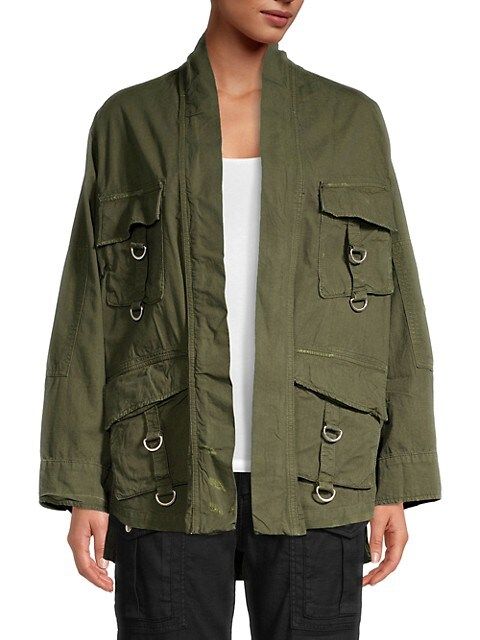 Buttoned Utility Jacket | Saks Fifth Avenue OFF 5TH (Pmt risk)