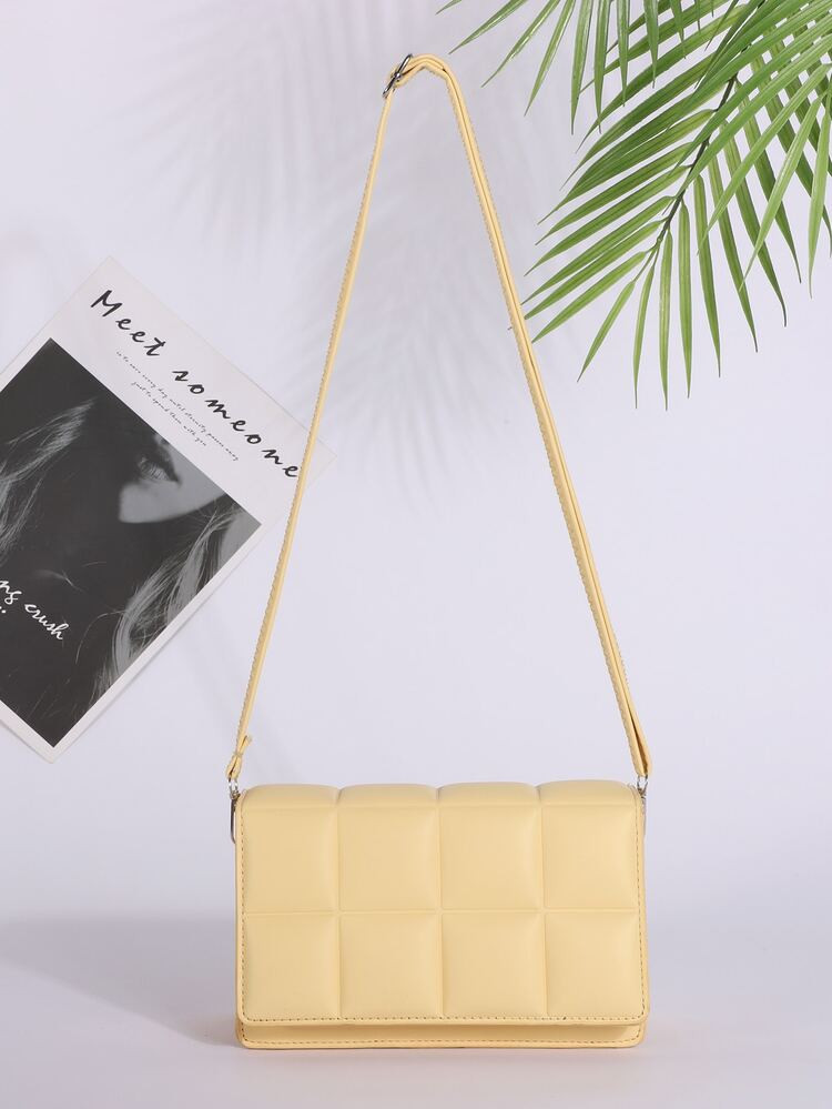 Minimalistische gesteppte Umhängetasche | SHEIN