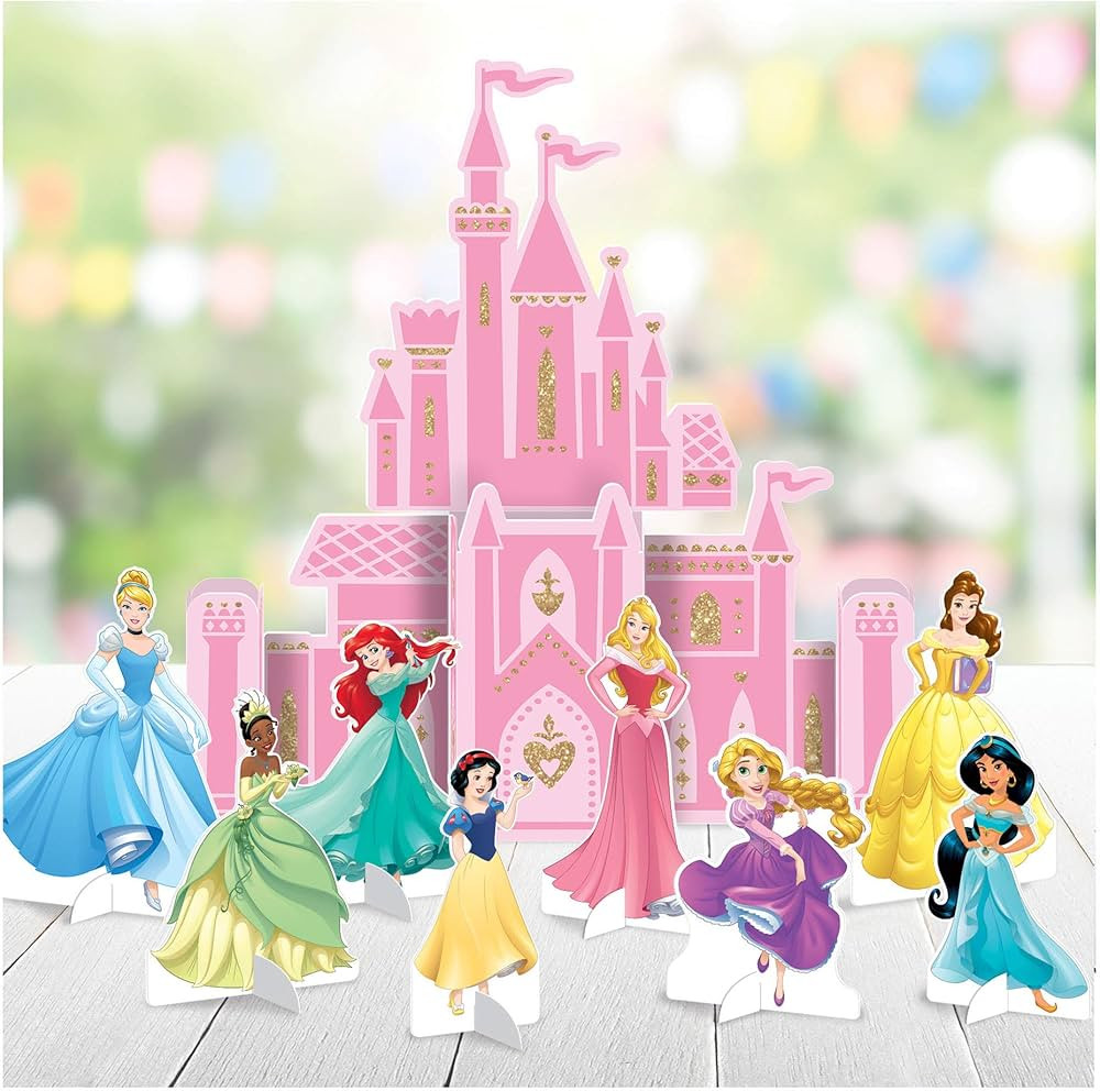 Amscan"Disney Princess Pink Castle Party Table Decoration Kit, 9 Pc, 282357 | Amazon (US)