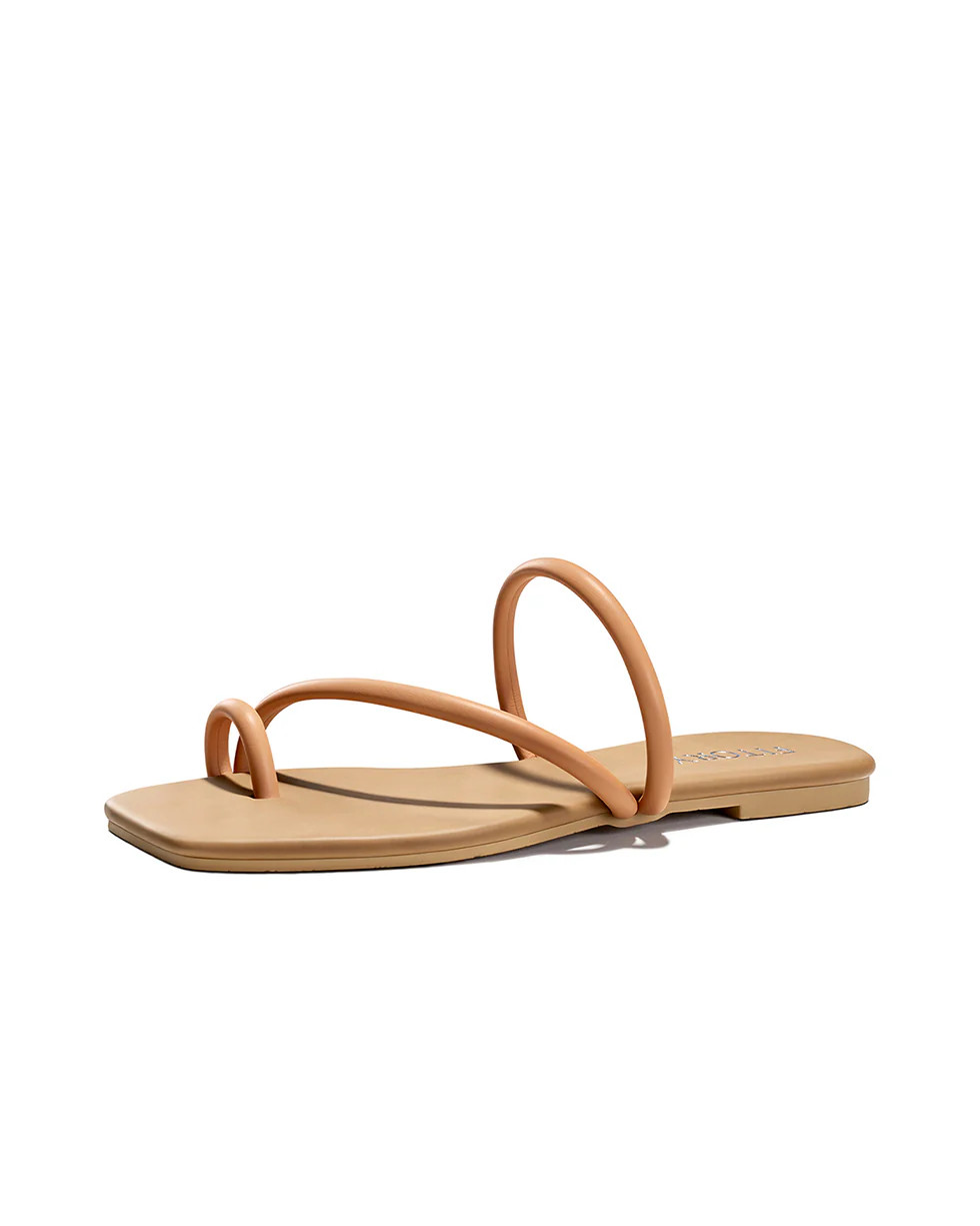 Alexis | Toe Loop Strap Slides | Fitory Footwear US