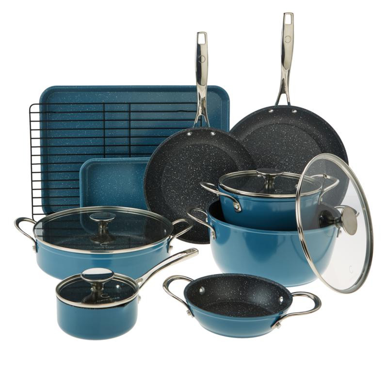 Curtis Stone 14-piece Stacking Cookware Set - 20074347 | HSN | HSN