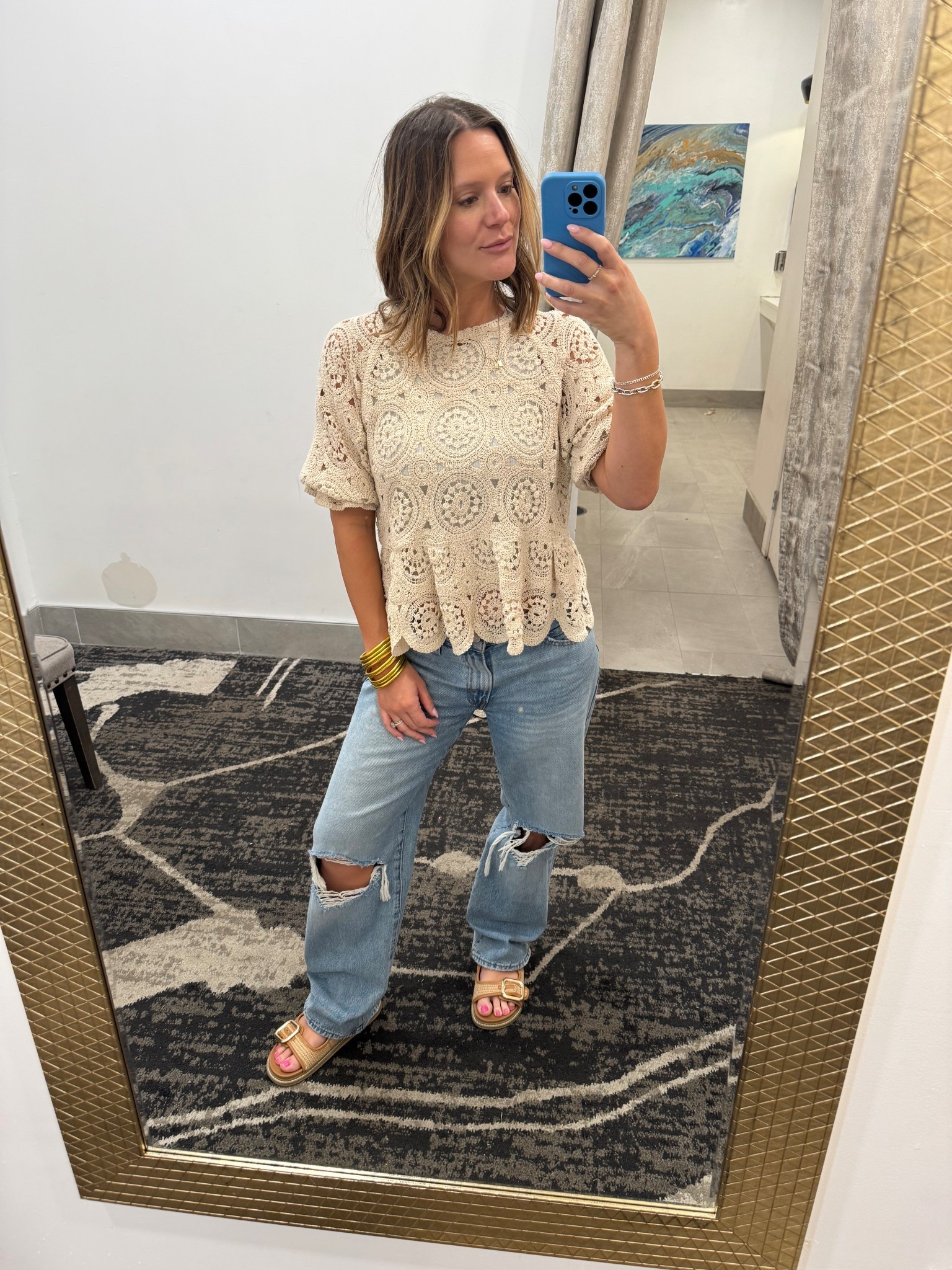 Love a casual boho look for a Saturday night family dinner date! 

Top is old from TJ Maxx but I linked similar options!
Jeans: size 28
Sandals: TTS
Bracelets: medium

#LTKPetite #LTKFindsUnder50 #LTKStyleTip