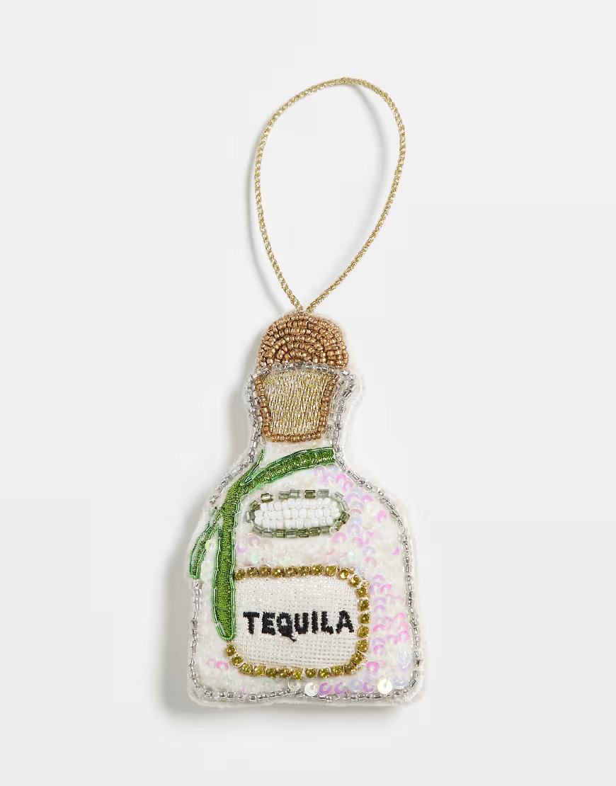 Accessorize embellished tequila Christmas tree decoration in white | ASOS (Global)