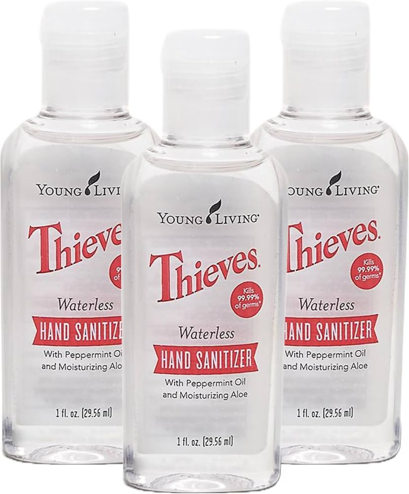 Young Living Thieves Waterless Hand Purifier with Peppermint Oil | 1 oz | Convenient, Refreshing,... | Amazon (US)