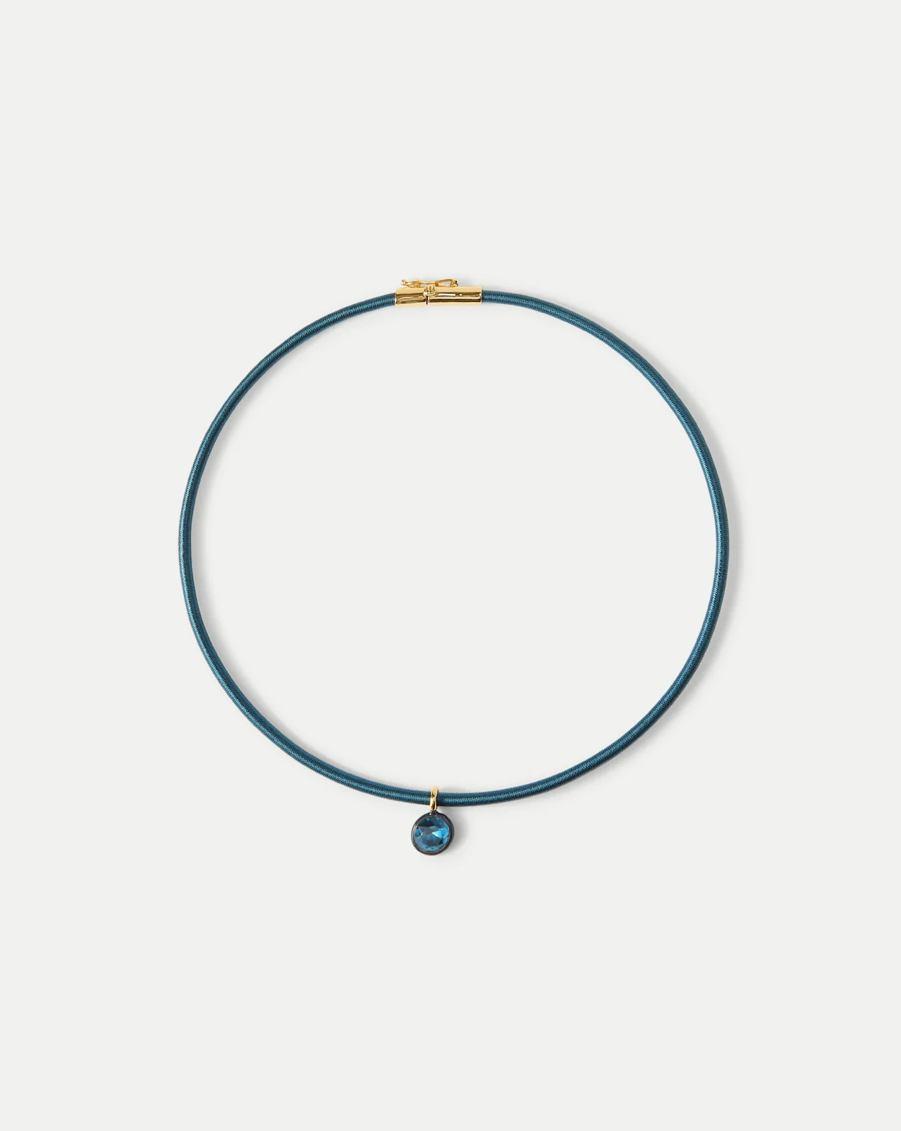 Teal Cord Pendant Necklace | Veronica Beard