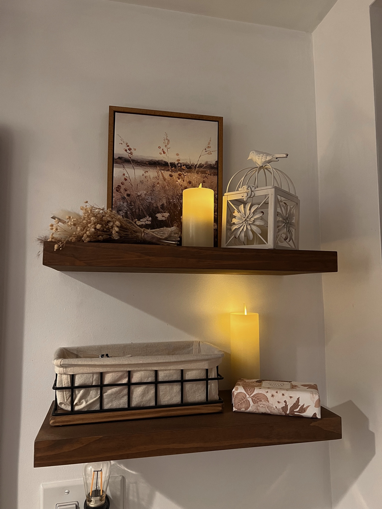 Fall bathroom shelf decor, fall shelf decor  # LTKFindsUnder50

#LTKSeasonal #LTKHome #LTKFindsUnder100