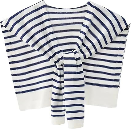 WaJuemy Sweater Shawl Wraps for Women Sweater Knitted Knotted Shawls Travel Casual Scarf Cape Sho... | Amazon (US)