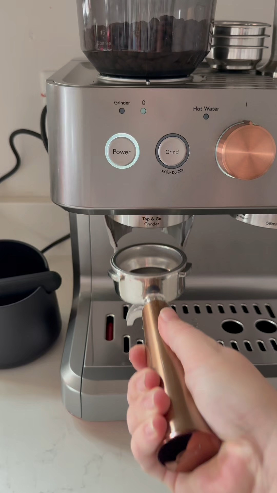Brew like a barista at home! ✨ This Café Bellissimo Semi-Automatic Espresso Machine with built-in grinder, milk frother, and WiFi smart features is 55% off right now! From lattes to cappuccinos, it does it all in sleek steel silver style with rose gold accents. Don’t miss this dreamy deal for your kitchen upgrade! ☕ #EspressoMachine #CoffeeLovers #KitchenDeals #SmartAppliances #CafeBellissimo #BaristaAtHome #CoffeeTime #HomeCafe 

#LTKSaleAlert #LTKHome