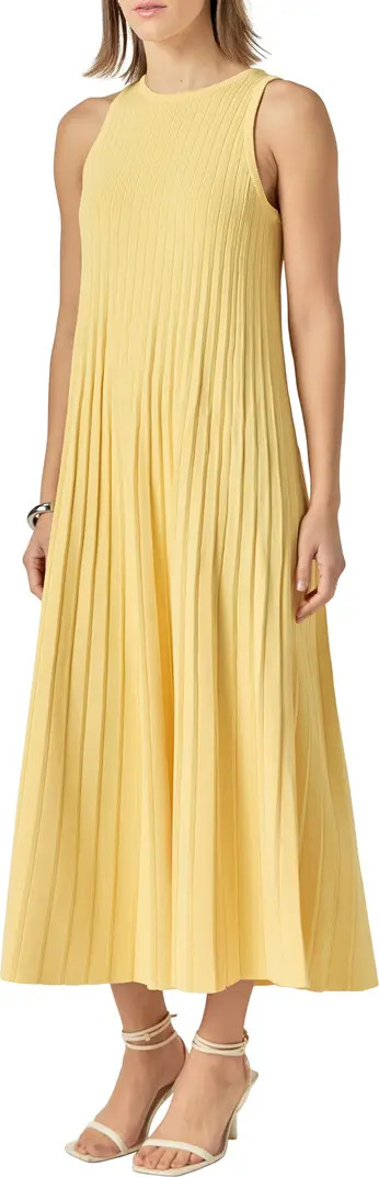 English Factory Pleated Knit Sleeveless Maxi Dress | Nordstrom | Nordstrom