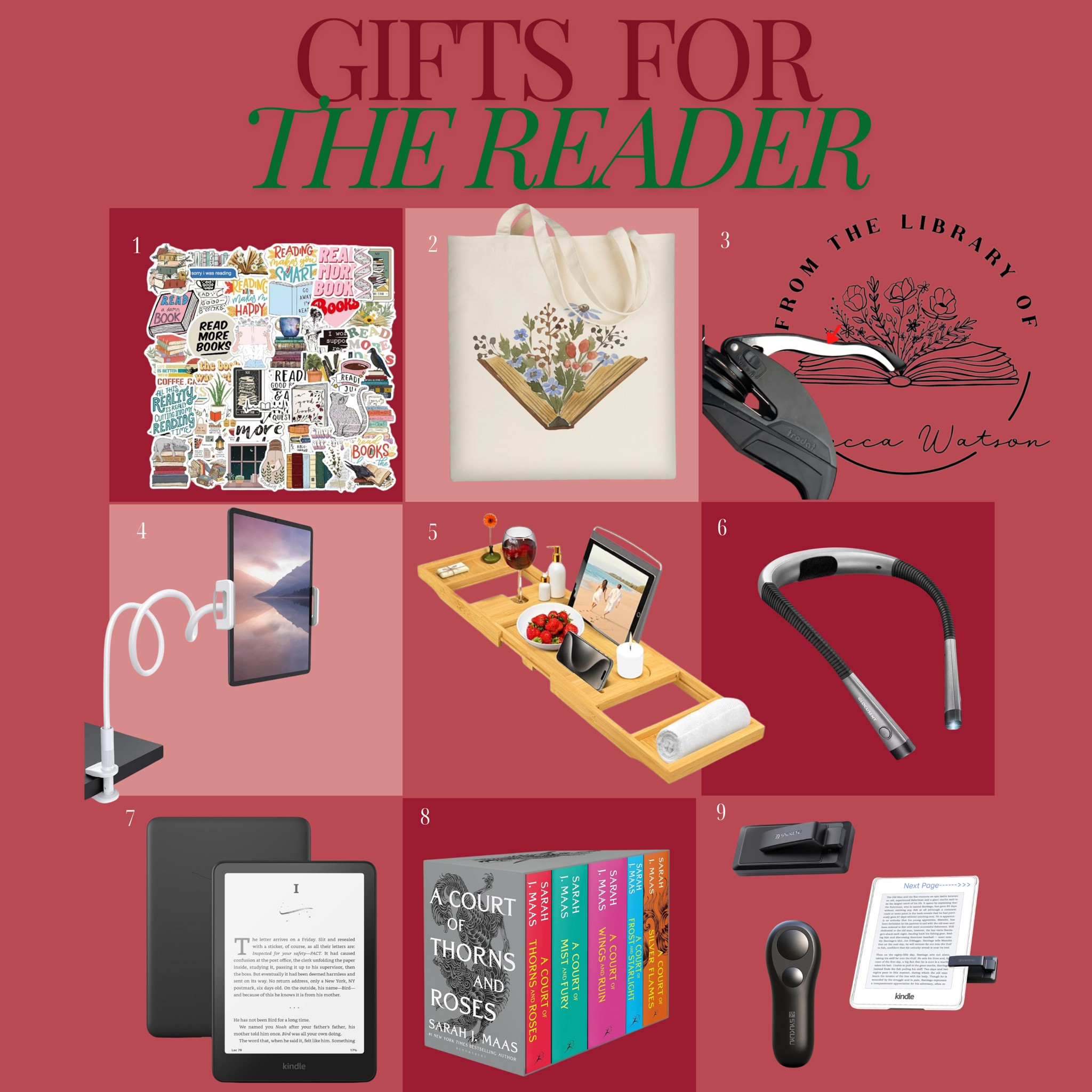 Gift guide for the reader in your life 📚🤓

#giftguide #giftsforher #giftsforreader kindle, library embosser, kindle page turner, teacher gift ideas, booktok, bookstagramm

#LTKHoliday #LTKFindsUnder50 #LTKGiftGuide