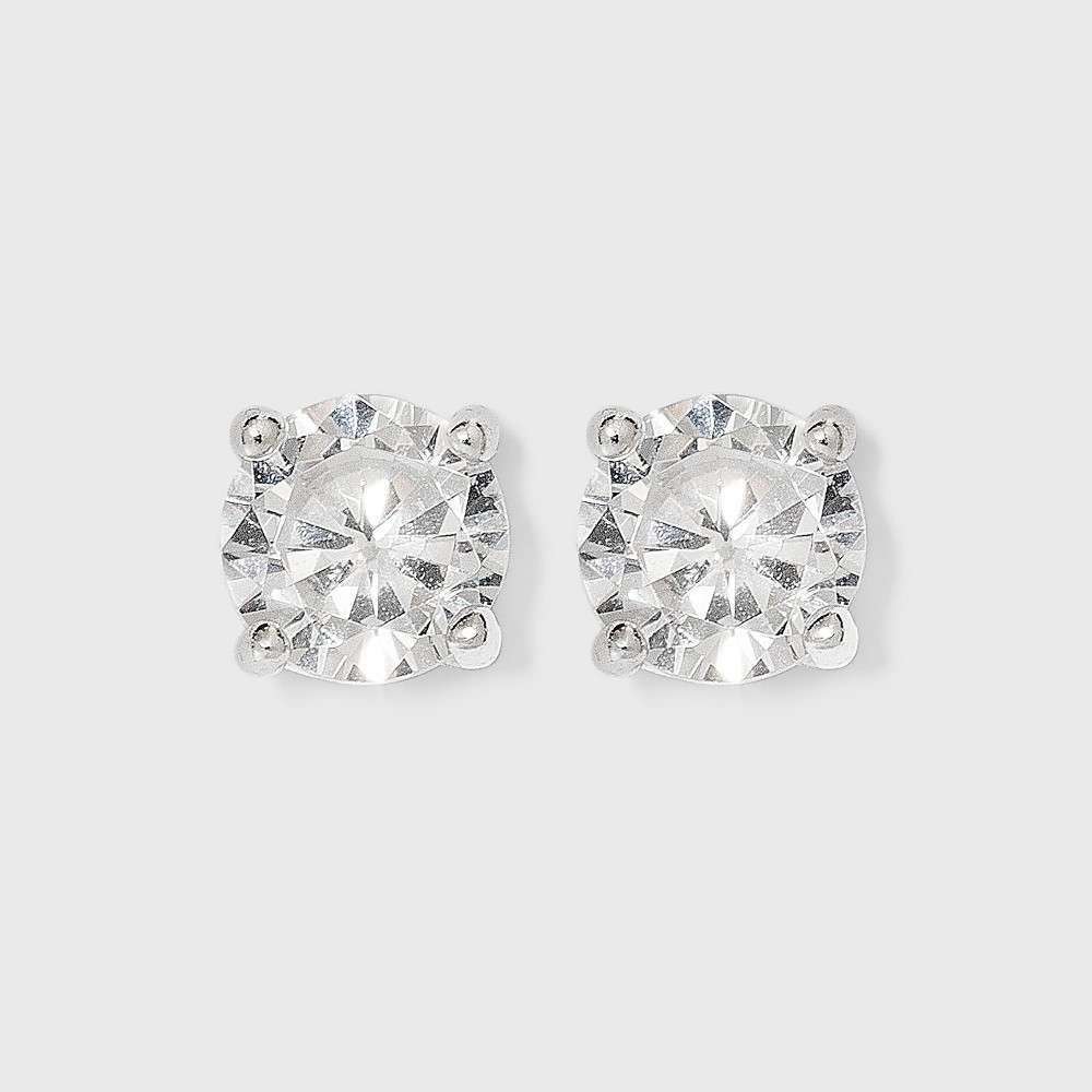 Women' terling Cubic Zirconia tud Earring - A New Day™ /Clear | Target