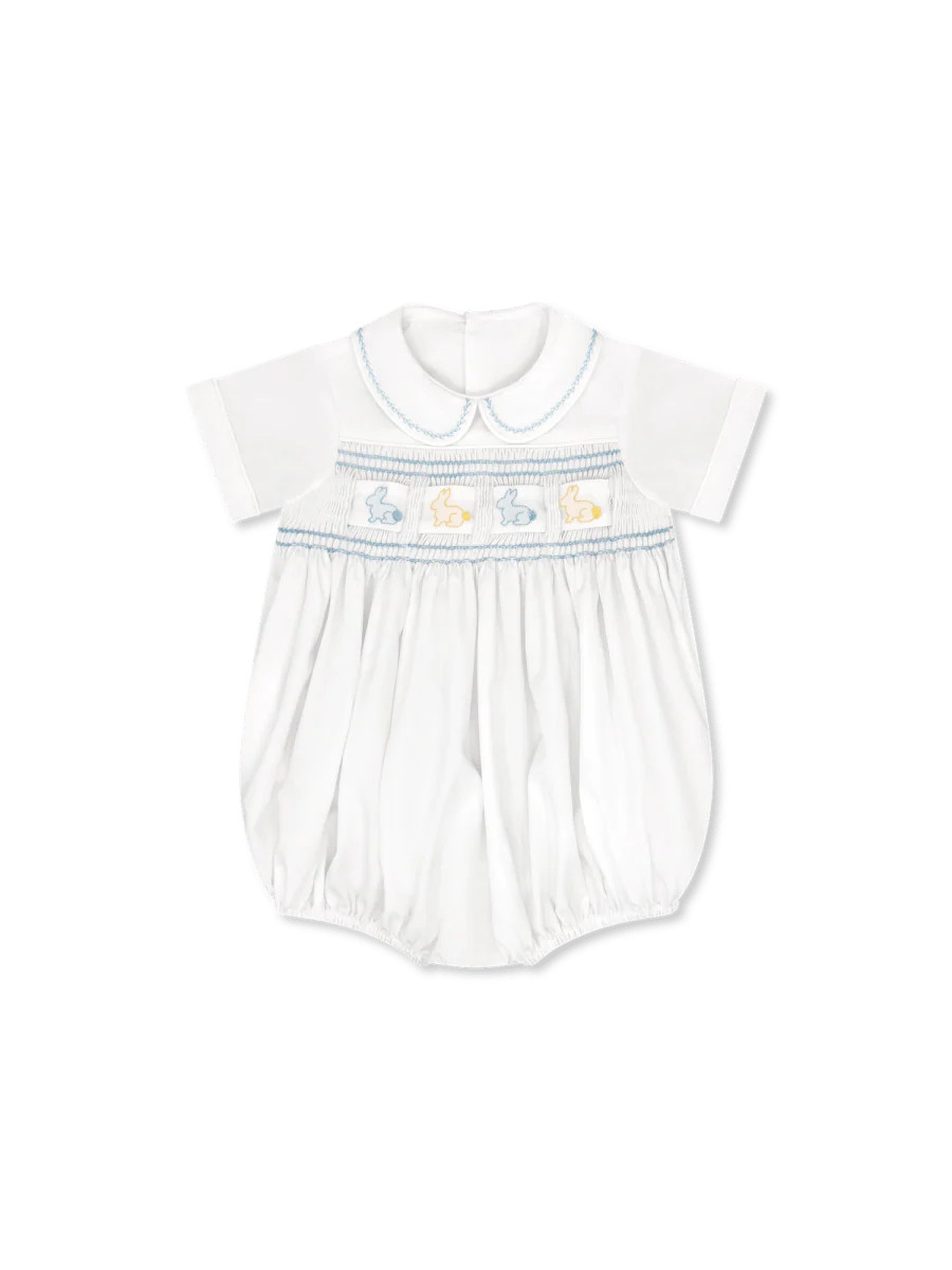 Noah Ribbon Bubble - Blessings White, Beaumont Blue | Lullaby Set