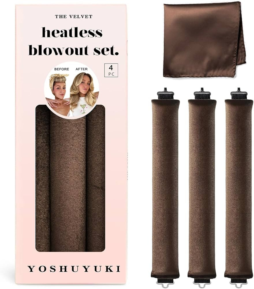 YOSHUYUKI Heatless Hair Curler to Sleep in No Heat Satin Heatless Curls Overnight Rods Curling Se... | Amazon (UK)