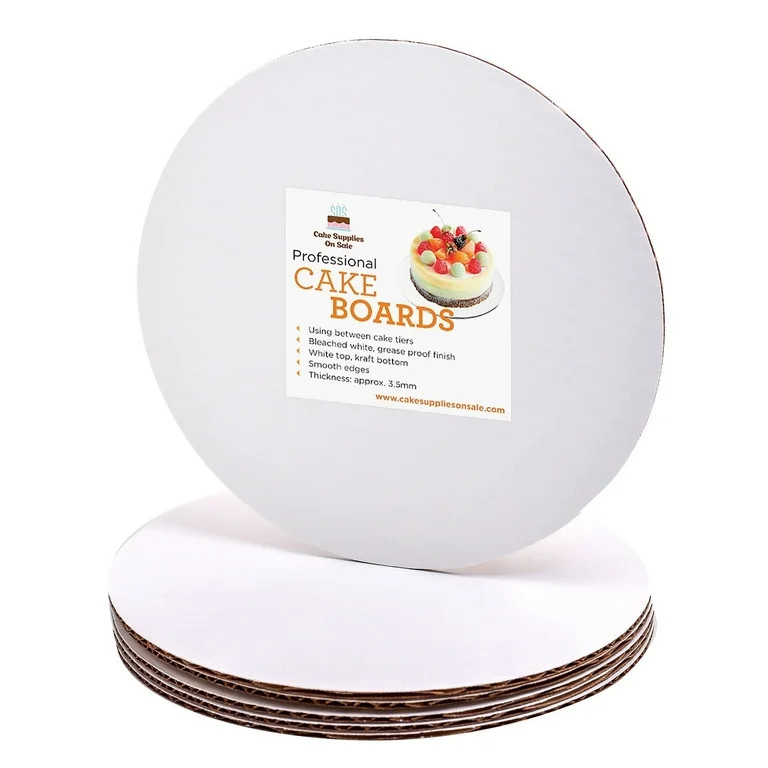 12" Round Coated Cakeboard 6 ct | Walmart (US)