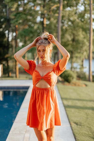 Tangerine Skies Dress | Vestique