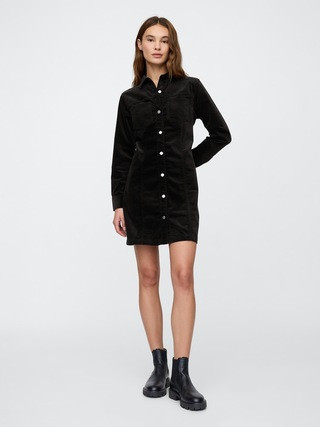 Velvet Mini Shirtdress | Gap Factory