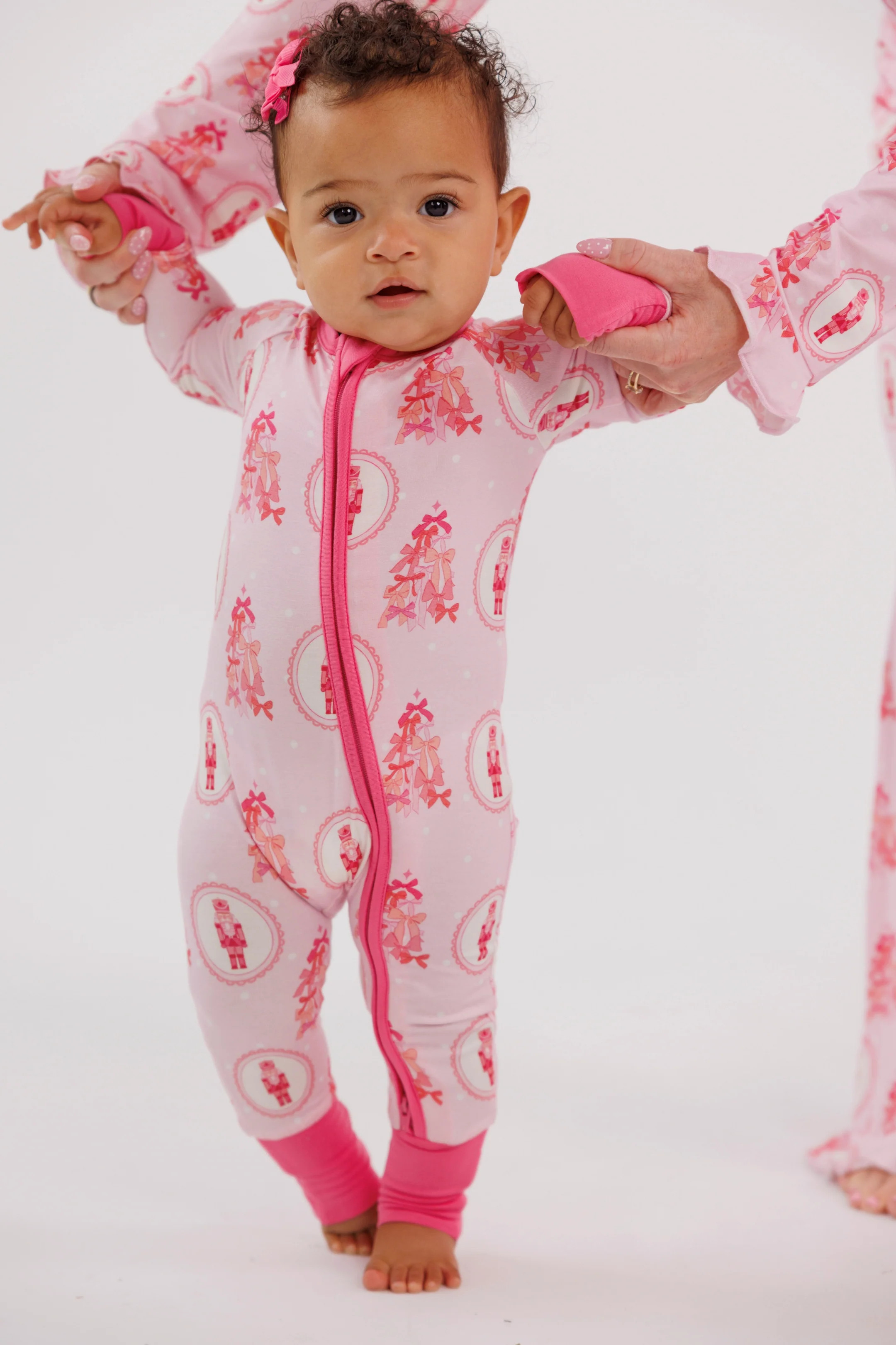 Wrapped in Bows Zipper Romper | Bamboo Baby Pajamas | In My Jammers | In My Jammers