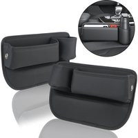 With Cup Holder Car Interior Accessories Auto Console Side Storage Box for Cellphones Car Seat Gap Organizer Pu Leather | AliExpress (US)