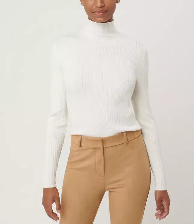 Ribbed Turtleneck Sweater | LOFT