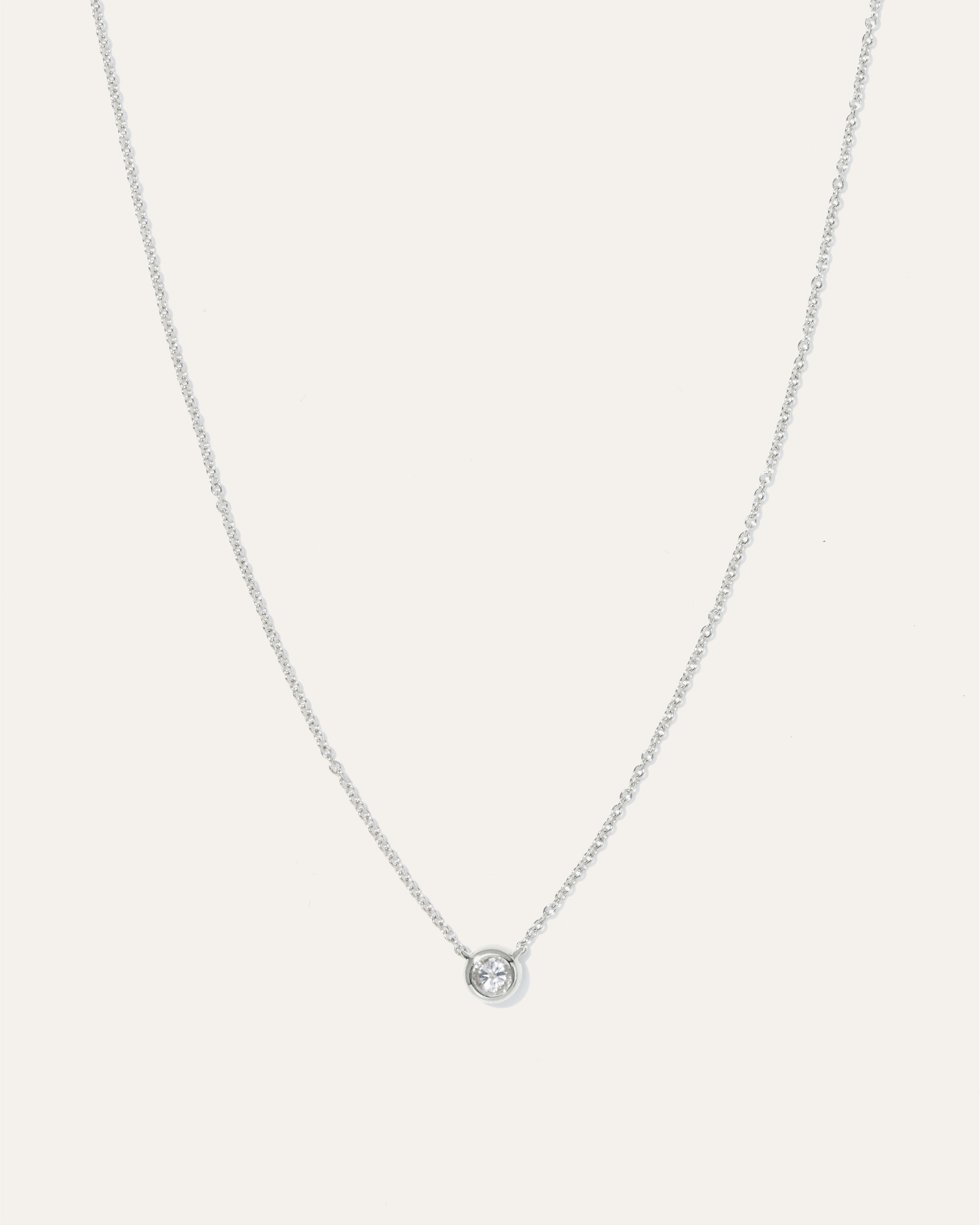 14K Gold Diamond Bezel Necklace | Quince | Quince