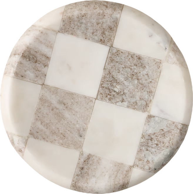 Everett Checkered Marble Trinket Tray | Magnolia