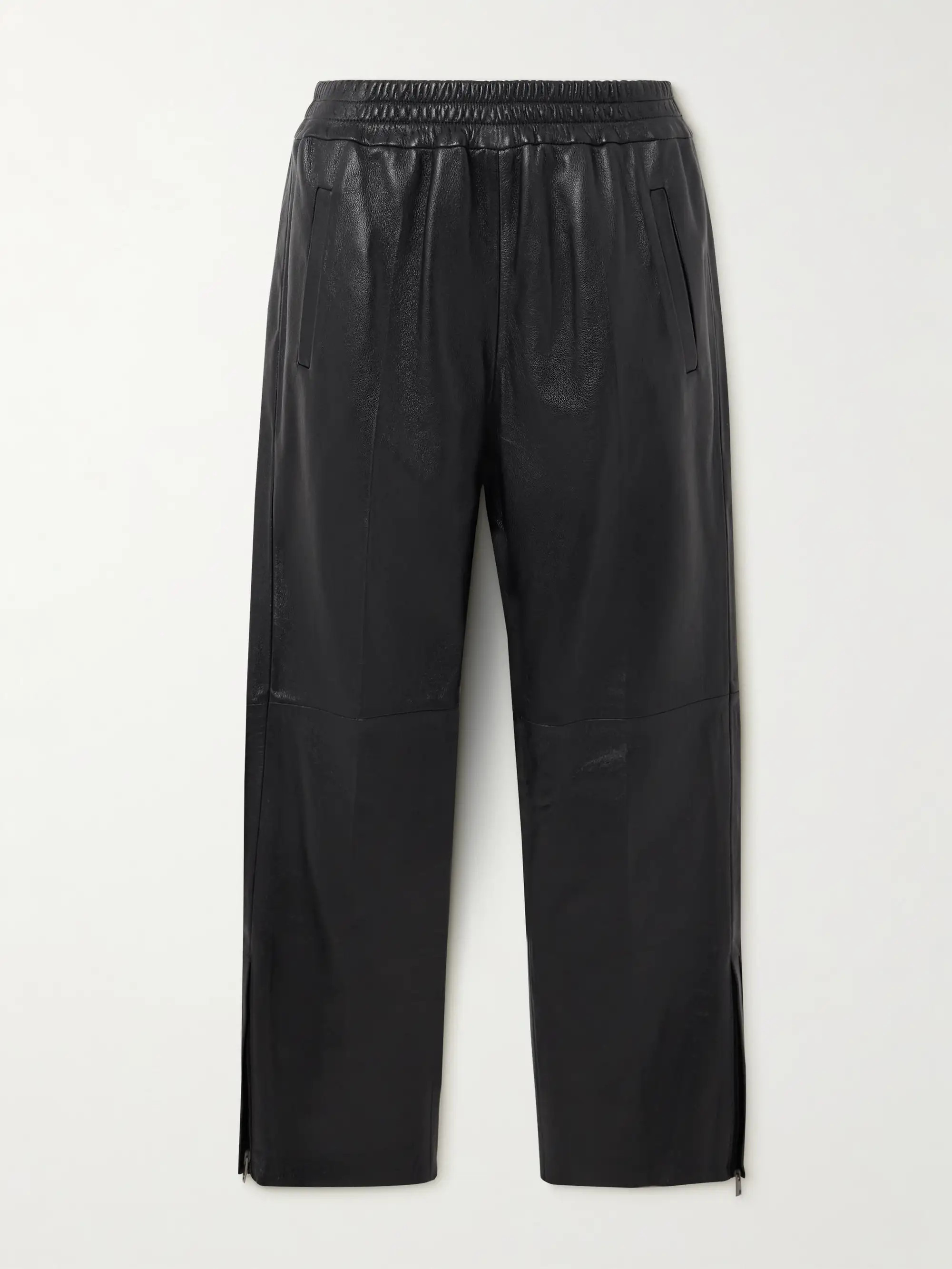 Textured-leather straight-leg pants | NET-A-PORTER (UK & EU)