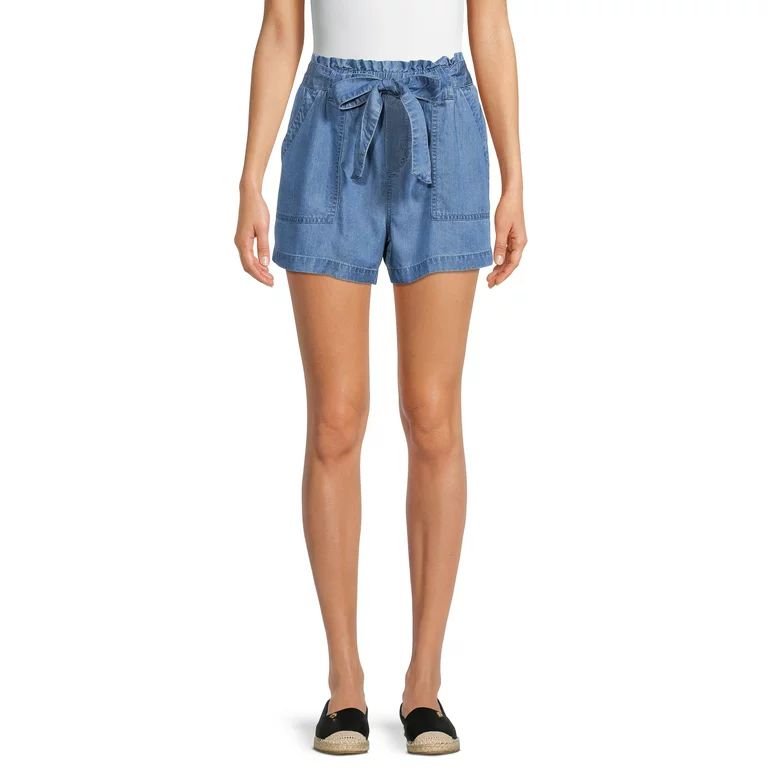 Time and Tru Women's Belted Utility Shorts | Walmart (US)