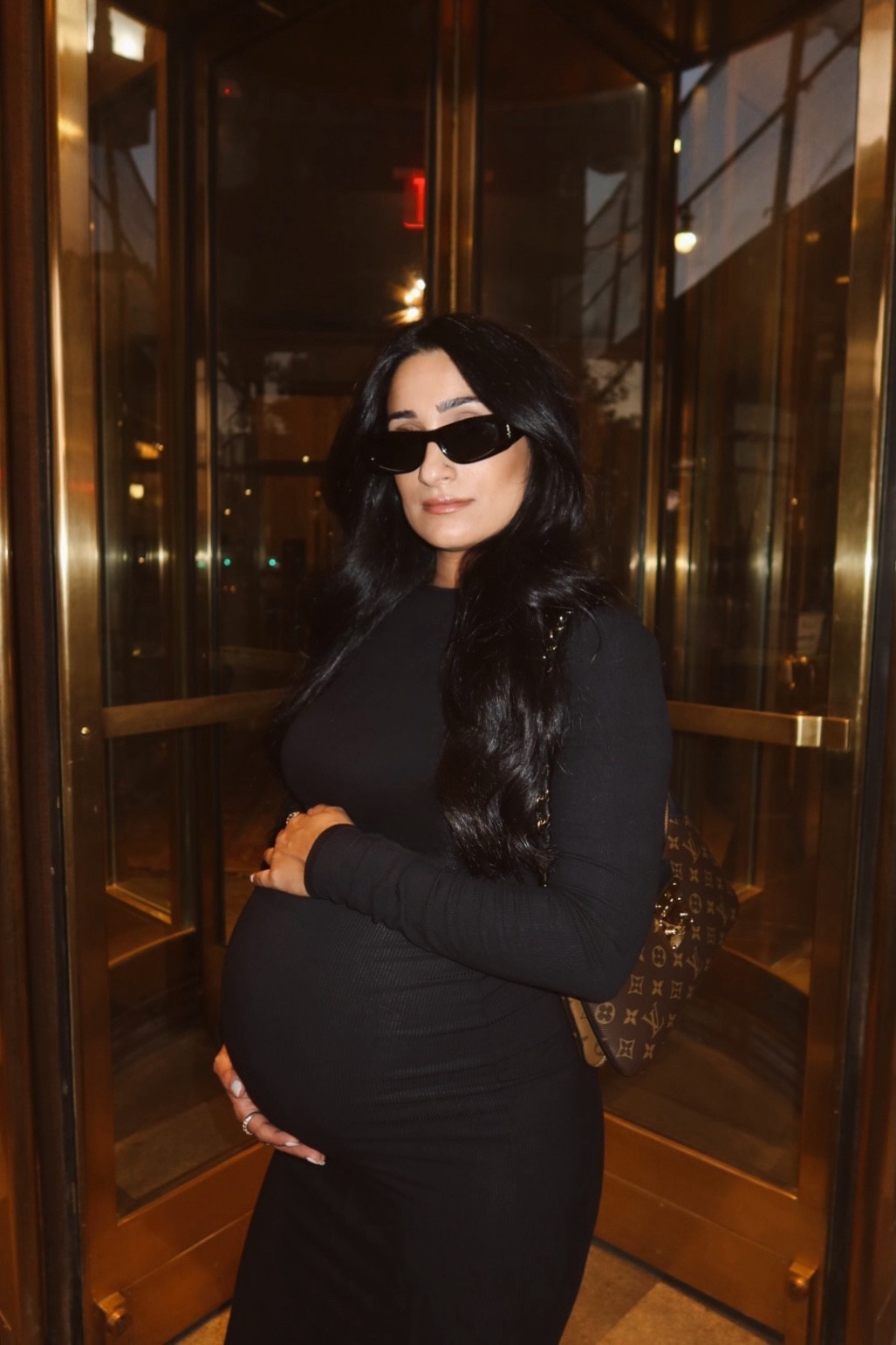 maternity shoot dress 🖤✨ wearing dress backwards!!