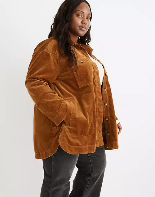 Plus Corduroy Yorkway Shirt-Jacket | Madewell