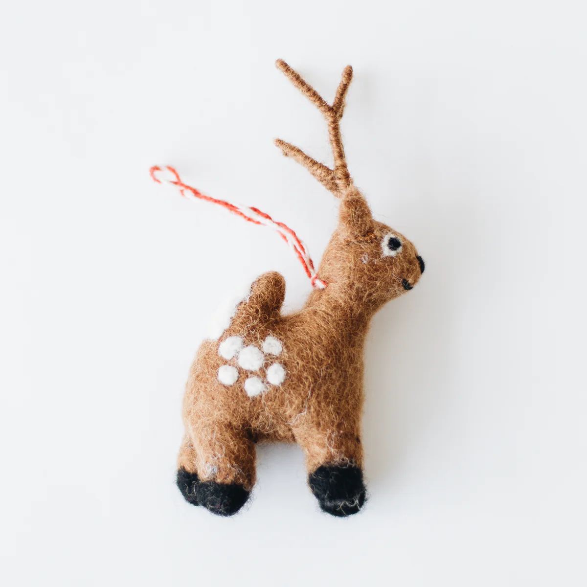 Felt Reindeer Ornament | Stoffer Home