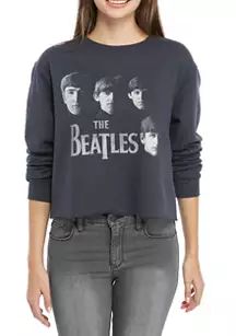 Junior's Long Sleeve Fleece Beatles Skimmer Graphic Sweatshirt | Belk