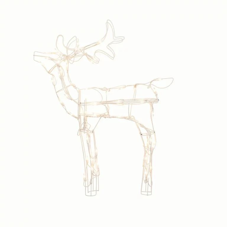 Light-Up Standing Buck with 70 Clear Incandescent Lights, 30 in, by Holiday Time | Walmart (US)