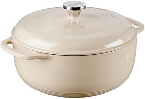 Lodge EC6D07 Enameled Dutch Oven, 6 Quart, Sandalwood | Amazon (US)