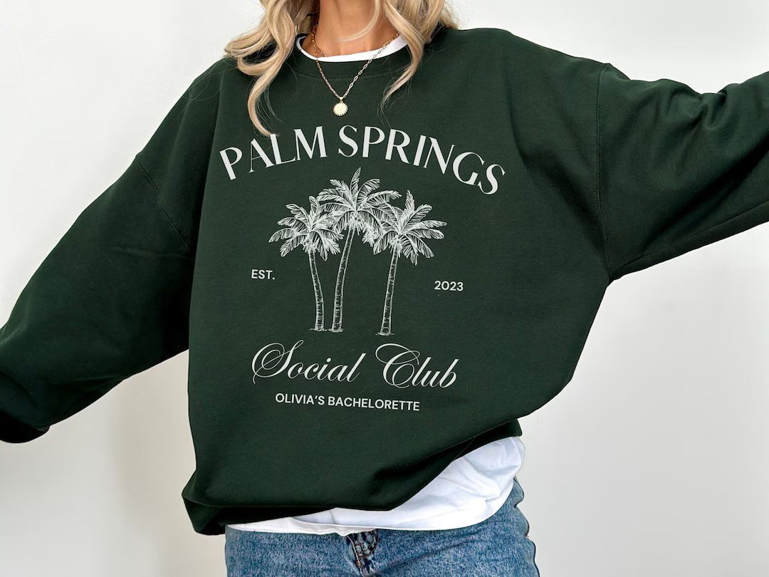 Bachelorette Sweatshirtssocial Club Sweatshirtbridal Party Giftcocktail Clubgirl's Trip Shirtsbri... | Etsy (US)