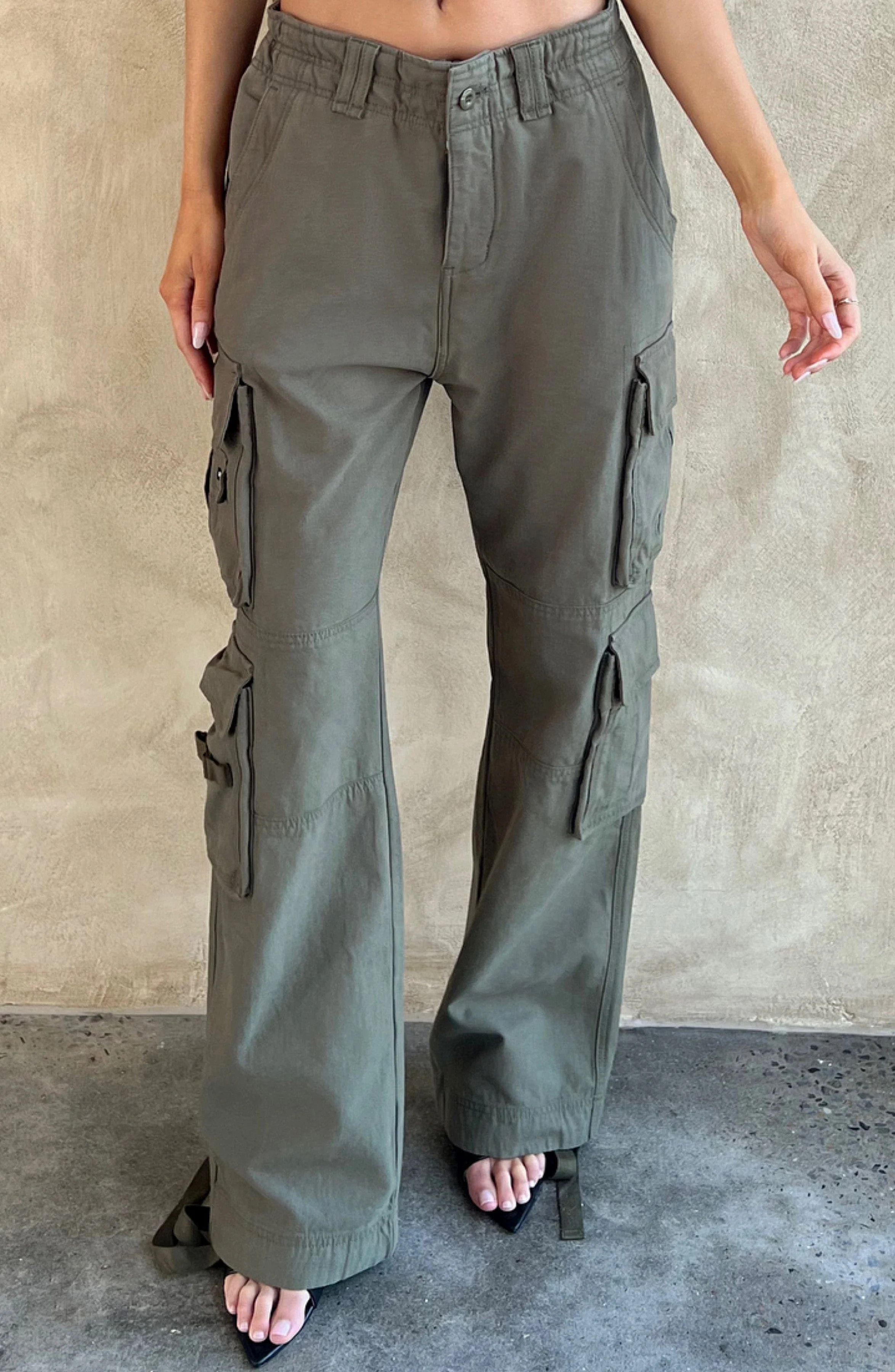 Tinashe Cargo Pants - Khaki | Babyboo (global)