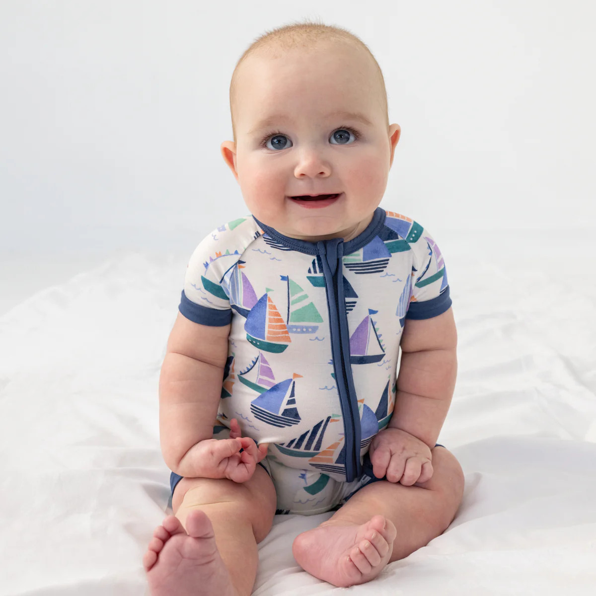 Seas The Day Shorty Zippy | Little Sleepies