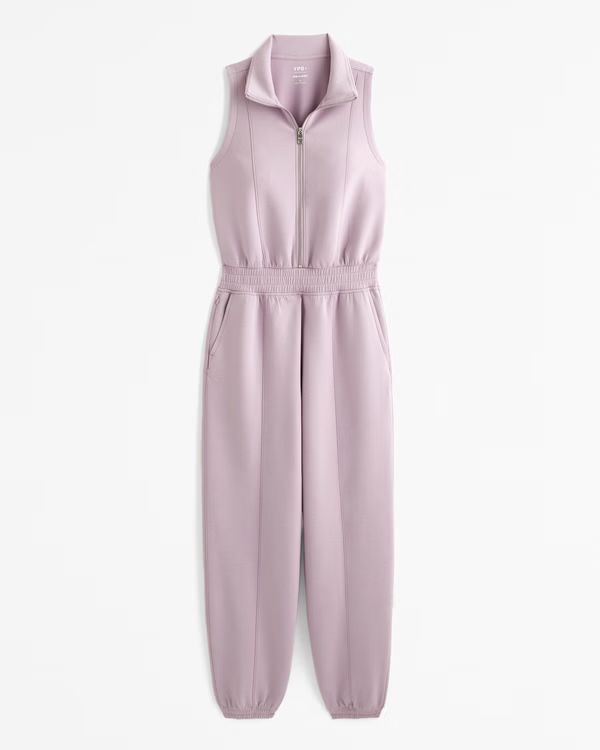 YPB neoKNIT Half-Zip Jumpsuit | Abercrombie & Fitch (US)