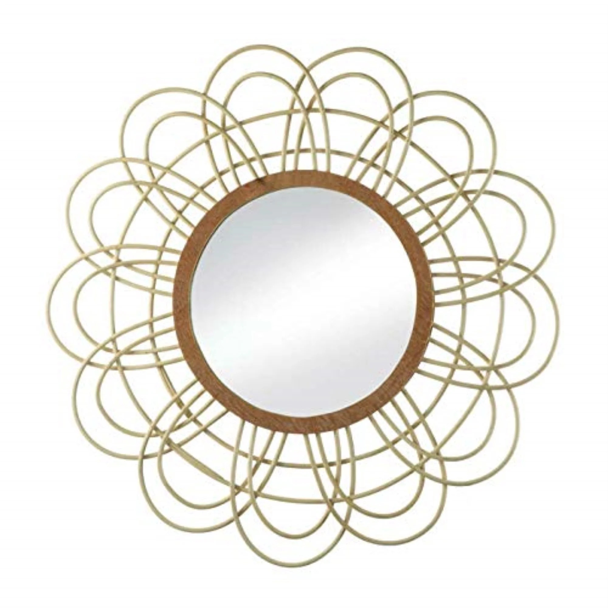Daemono Rattan Loop Mirror - Walmart.com | Walmart (US)