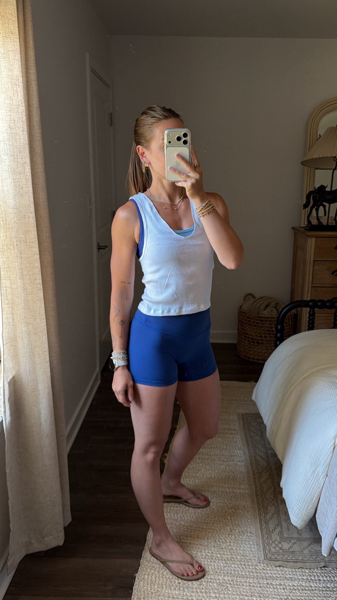 6/20/26 Morning Yoga Sculpt Outfit

:
Today’s morning workout outfit 🤍 wearing my Set Active set with my Hanes x Free People Movement tank, Garmin, and my favorite TKEES flip-flops for before and after class. I also linked the Lululemon yoga mat I brought with me to sculpt. Comfortable, simple pieces that make getting to an early workout that much easier. Everything is linked here ✨

#LTKootd #LTKfitnessgoals #LTKActive