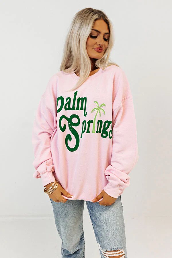 Palm Springs Graphic Sweatshirt | Impressions Online Boutique