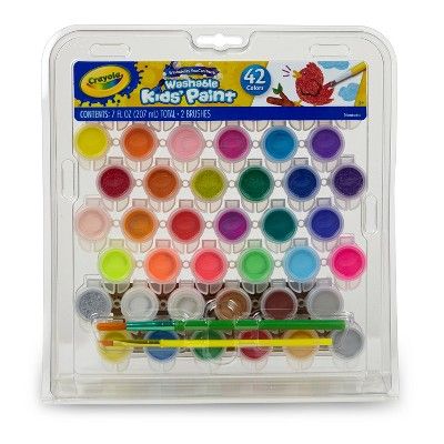 Crayola 42ct 7oz Washable Kids' Paint | Target