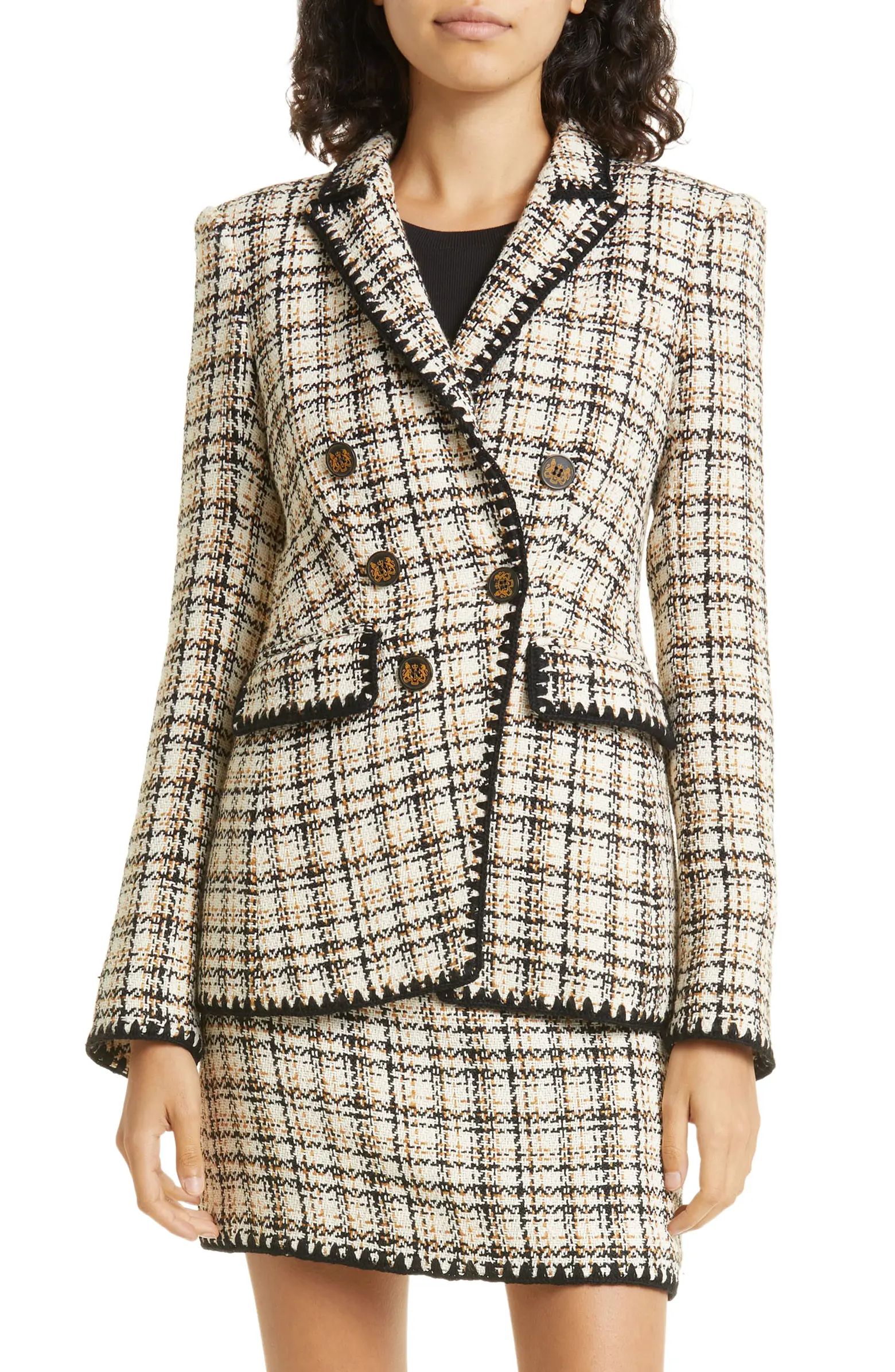 Lawrence Cotton Blend Tweed Dickey Jacket | Nordstrom
