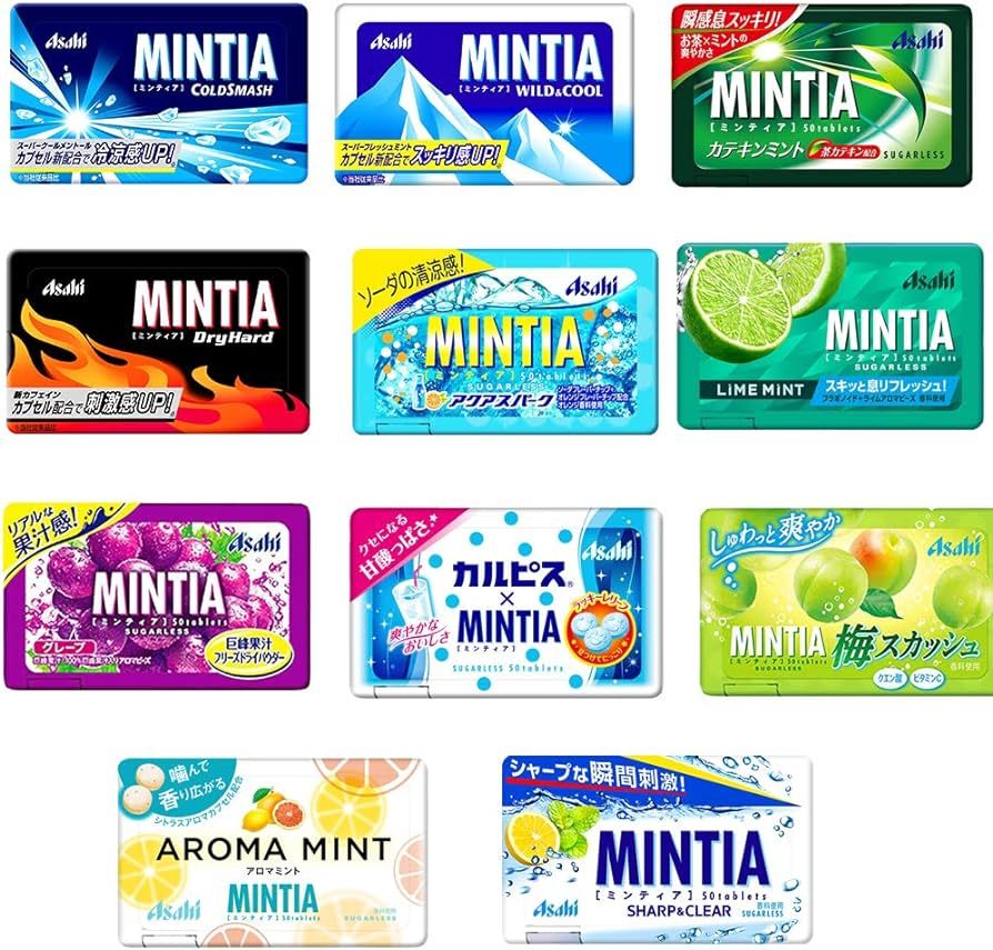Mintia Assortment 0.2oz 11Types Japanese Tablet Candy Ninjapo™ Japan | Amazon (US)